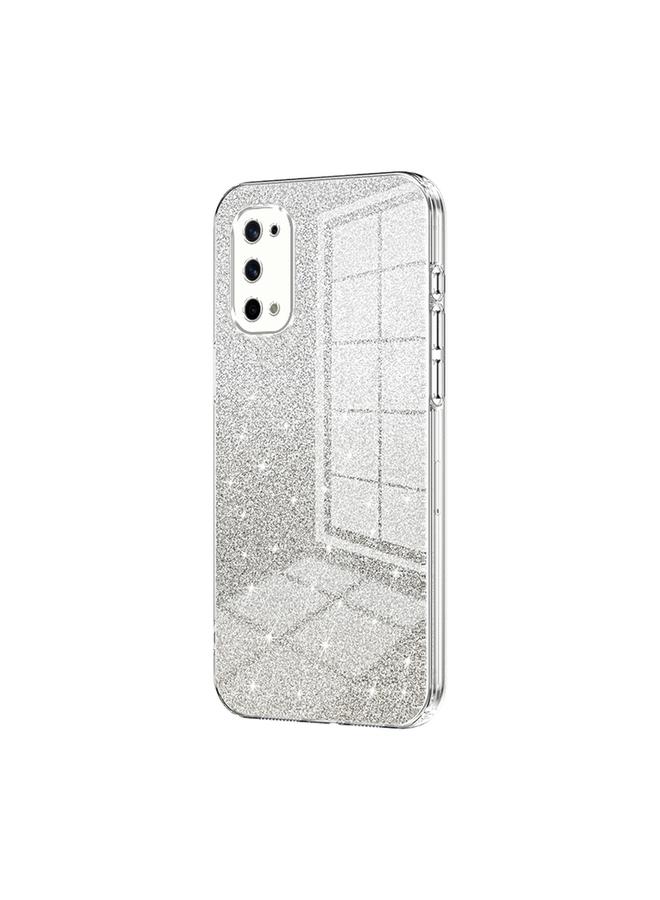 The Bros Case For Realme X7 / Q2 Pro Gradient Glitter Powder Electroplated Phone Case