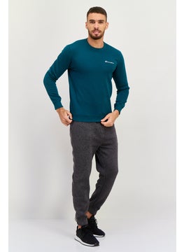 Champion Men Sportswear Fit Long Sleeves Outdoor Sweatshirt, Teal Green  - Image 4