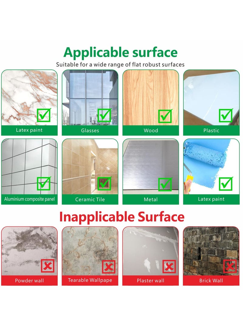 Zikra 2 Pcs Double Sided Foam Tape Outdoor and Indoor Heavy Duty Strong Weatherproof Adhesive Tape Used for Interior Decoration, Wall Installation, Car Decoration, Craft Making, Handmade(33 FT) - Image 2