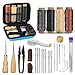 MORFEN Leather Sewing Kit Leather Stitching Kit with Sewing Awl Needles Waxed Thread Upholstery Repair Kit Heavy Duty Sewing Tools for Hand Stitching Car Seats Sofa Carpets Shoes DIY Craft - Image 3