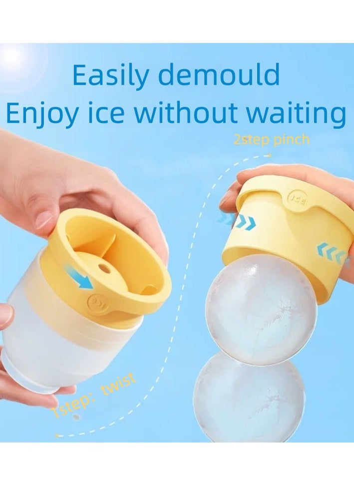 Generic Ice Cube Maker*3, Silicone Large Ball Shape Spherical Ice Cube Mould Machine Quick Freezer Kitchen Gadget  - Image 4