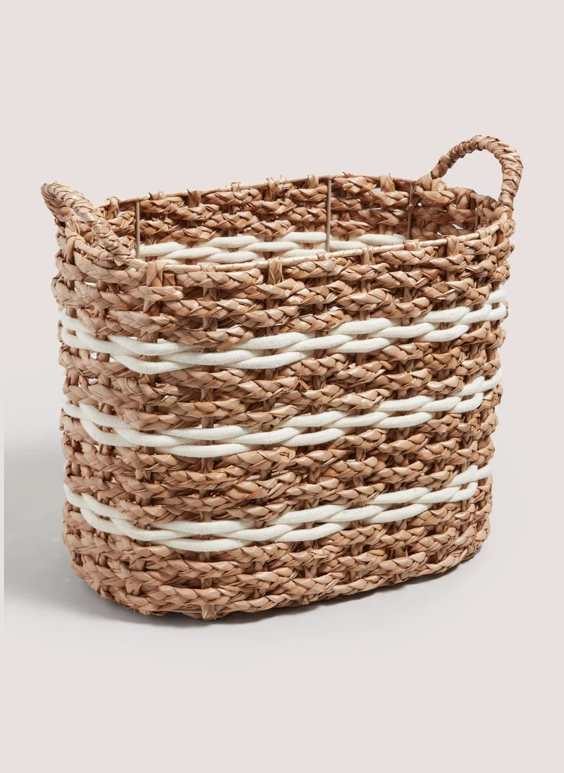 Matalan Narrow Rectangular Curve Basket Natural