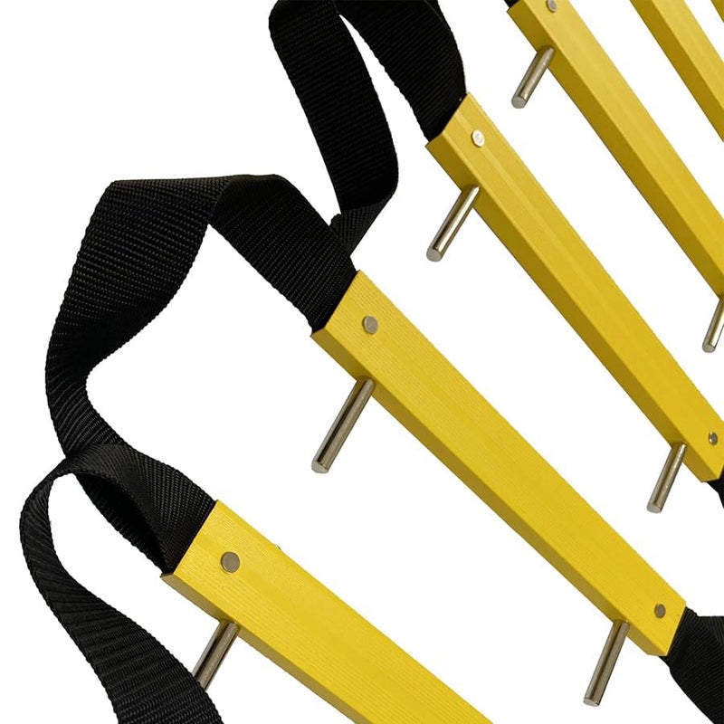 ISOP Fire Rescue Ladder 2 Story 13 Foot with Mounting Anchors | Retractable Ladder for 2 Story Homes | Compact & Portable | Hanging Rope Ladders Suitable for Balcony & Windows Escape - Certified - Image 3