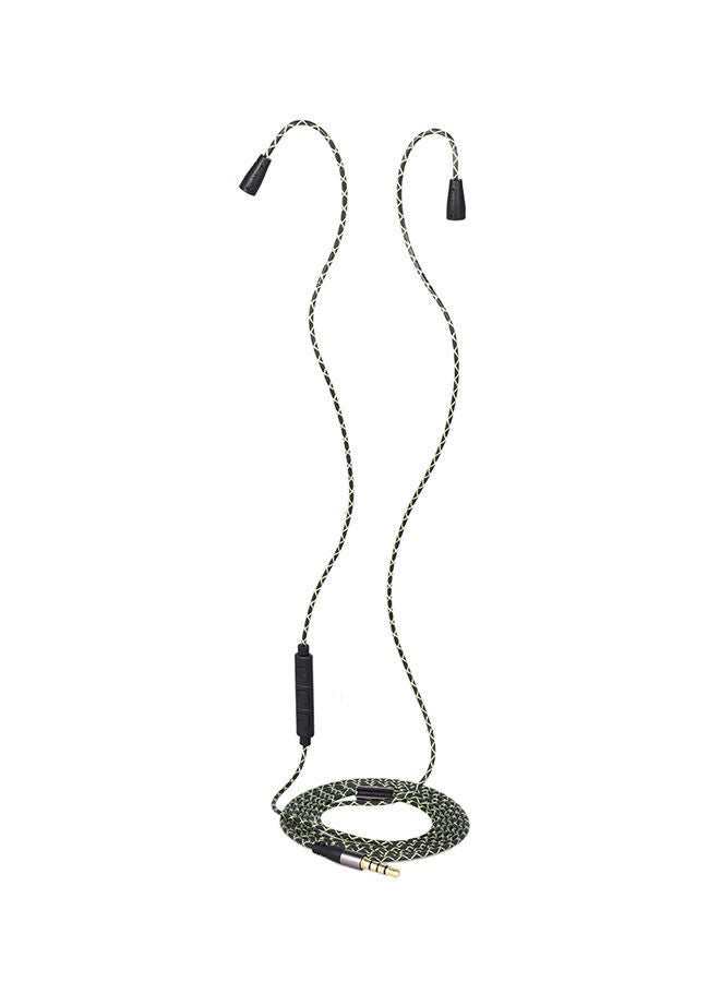 NIBEMINENT 3.5mm Replacement Headphone Cord Grey/Green