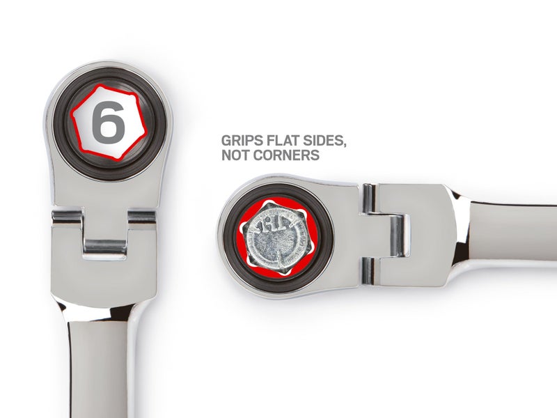 TEKTON 8 mm Flex Ratcheting Combination Wrench | WRN57108 - Image 3