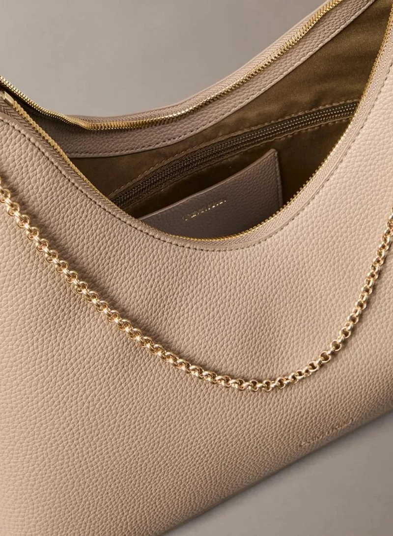 Calvin Klein  Pebbled Jewellery Chain Hobo Bag for Women | Best Price UAE