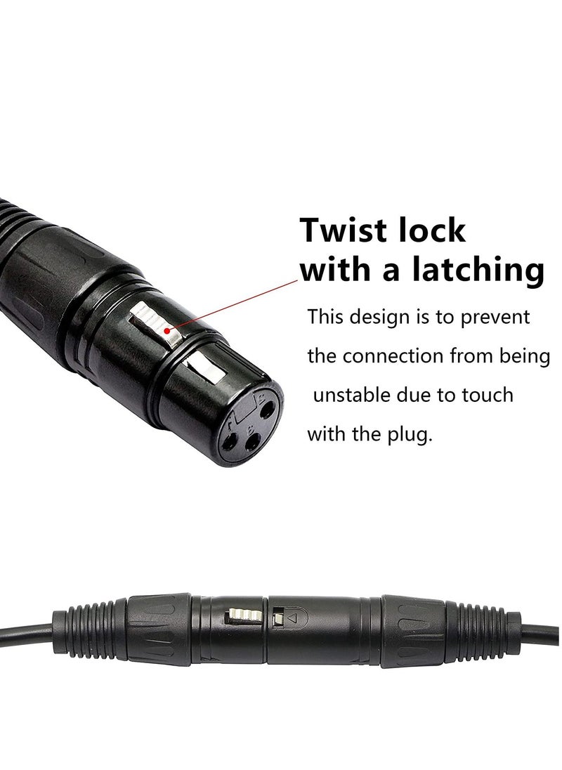 Excefore XLR 3pin to RJ45 Female Adapter Cable, XLR Male Network Connector Extension Cable Use Cat5 Ethernet for DMX-CON Controller Series-1.1Ft  - Image 3