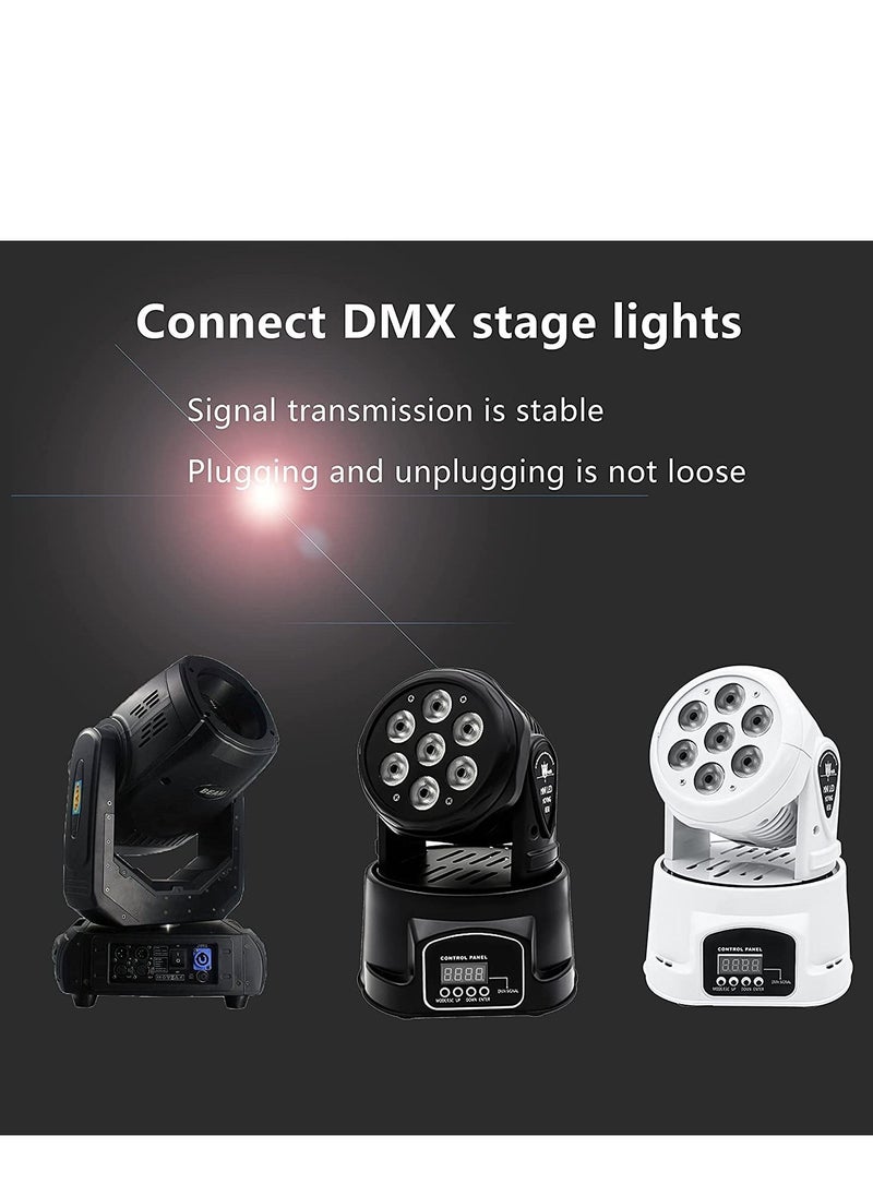 Excefore XLR 3pin to RJ45 Female Adapter Cable, XLR Male Network Connector Extension Cable Use Cat5 Ethernet for DMX-CON Controller Series-1.1Ft  - Image 5