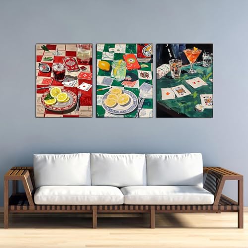 KICHANG 12 Pack Vintage Poker Diamond Art Kits for Adults Beginner,DIY Modern Diamond Painting 5D Round Full Drill Diamond Dots Gem Art Crafts with Tools,Funny Crafts for Home Wall Decor&Gift-12x16in - Image 3