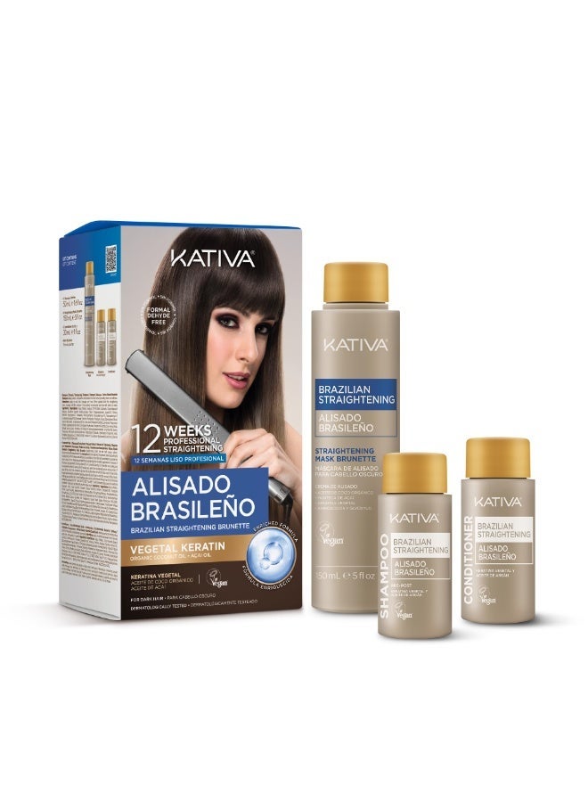 Kativa Brazilian Straightening Brunette Kit - Image 4