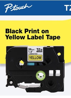 brother TZe-661 36mm Black/Yellow Labeling Tape 