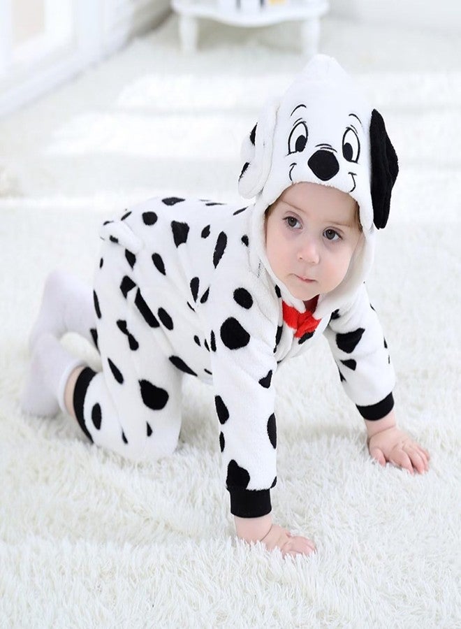 DarkCom Unisex Baby Animal Onesie Toddler Hooded Romper Halloween Cosplay Dalmatian Costumes Kids' Christmas Gifts 3-6 Months - Image 2