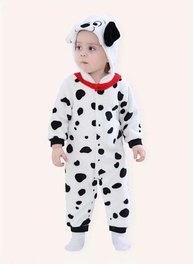 DarkCom Unisex Baby Animal Onesie Toddler Hooded Romper Halloween Cosplay Dalmatian Costumes Kids' Christmas Gifts 3-6 Months - Image 3
