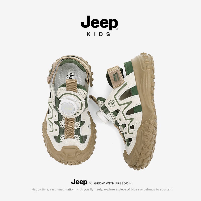 Jeep Kidsren'S Shoes Summer Campus Baotou Non-Slip Sports Shoes Sandals Baby Girls Beach Shoes - Image 3