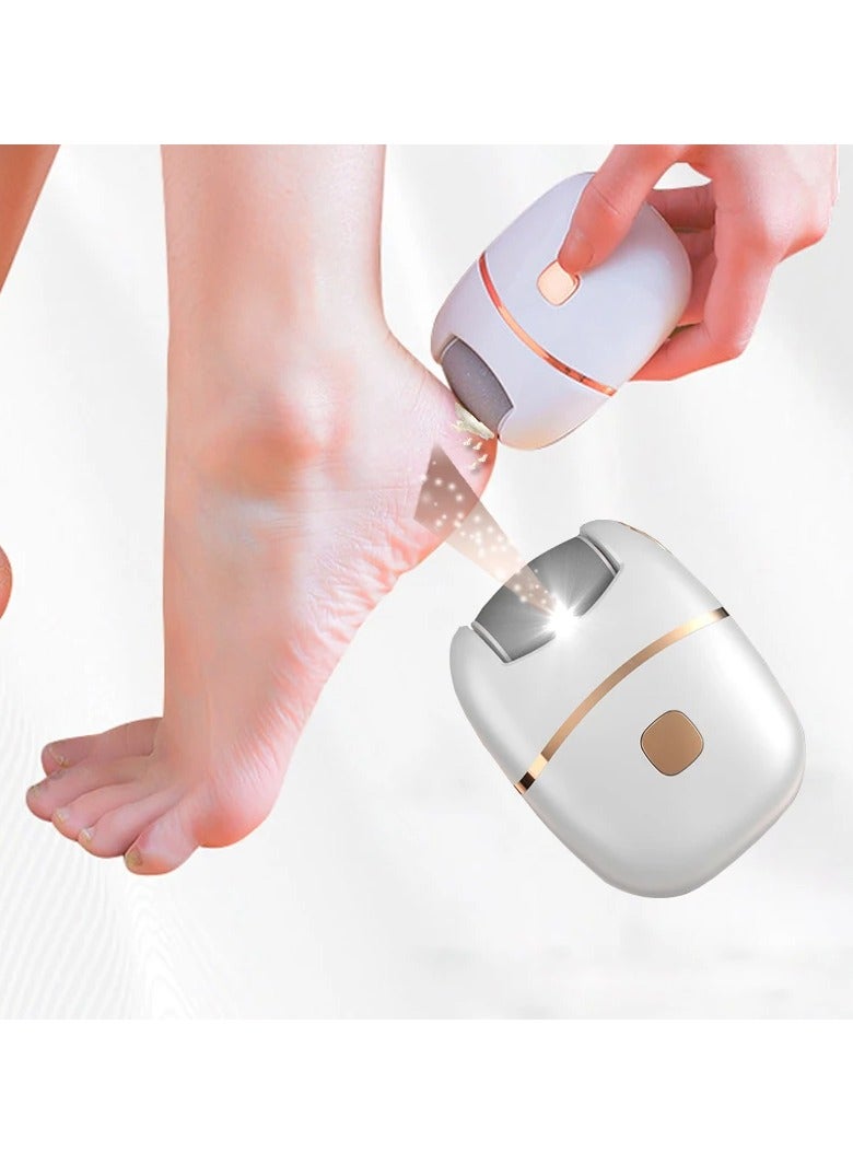 Electric rechargeable foot scrubber with coarse head to remove thick dead skin on the heels - Image 1