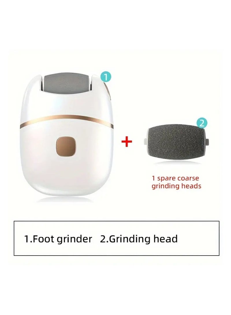 Electric rechargeable foot scrubber with coarse head to remove thick dead skin on the heels - Image 2