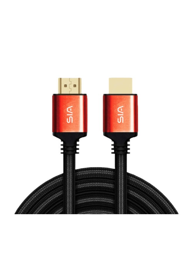 SIA PVC ROUND HDMI CABLE 4K HDMI to HDMI 4K Ultra HD Resolution 5 meter