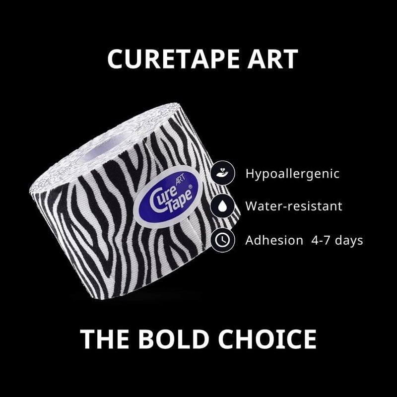 CureTape Art Kinesiology Tape for Body Pain Elastic Therapeutic Waterproof Athletic LongLasting Medical Kinesiotape - Image 2