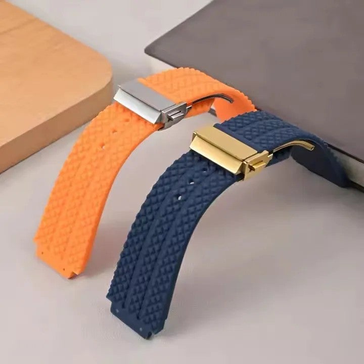 Bluejw Silicone Rubber Watch Band 25mm x 19mm x 22mm Replacement Strap for Hublot Big Bang Sport Diving Watch – Comfortable Wrist Loop for Men and Women - Image 3