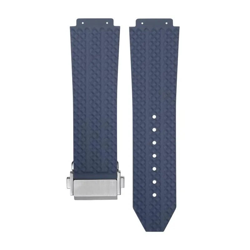 Bluejw Silicone Rubber Watch Band 25mm x 19mm x 22mm Replacement Strap for Hublot Big Bang Sport Diving Watch – Comfortable Wrist Loop for Men and Women - Image 1