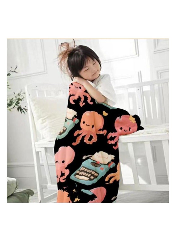general Children's or student cartoon flannel thin blanket (warm and comfortable, suitable for sleep, games) 100cm*150cm - 1000 - Image 4