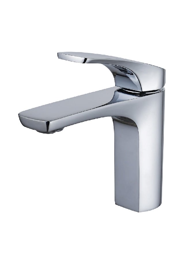 Durable Modern Design Single Handle Solid Brass Basin Mixer Chrome 1 x 1 x 1 cm JS-640701