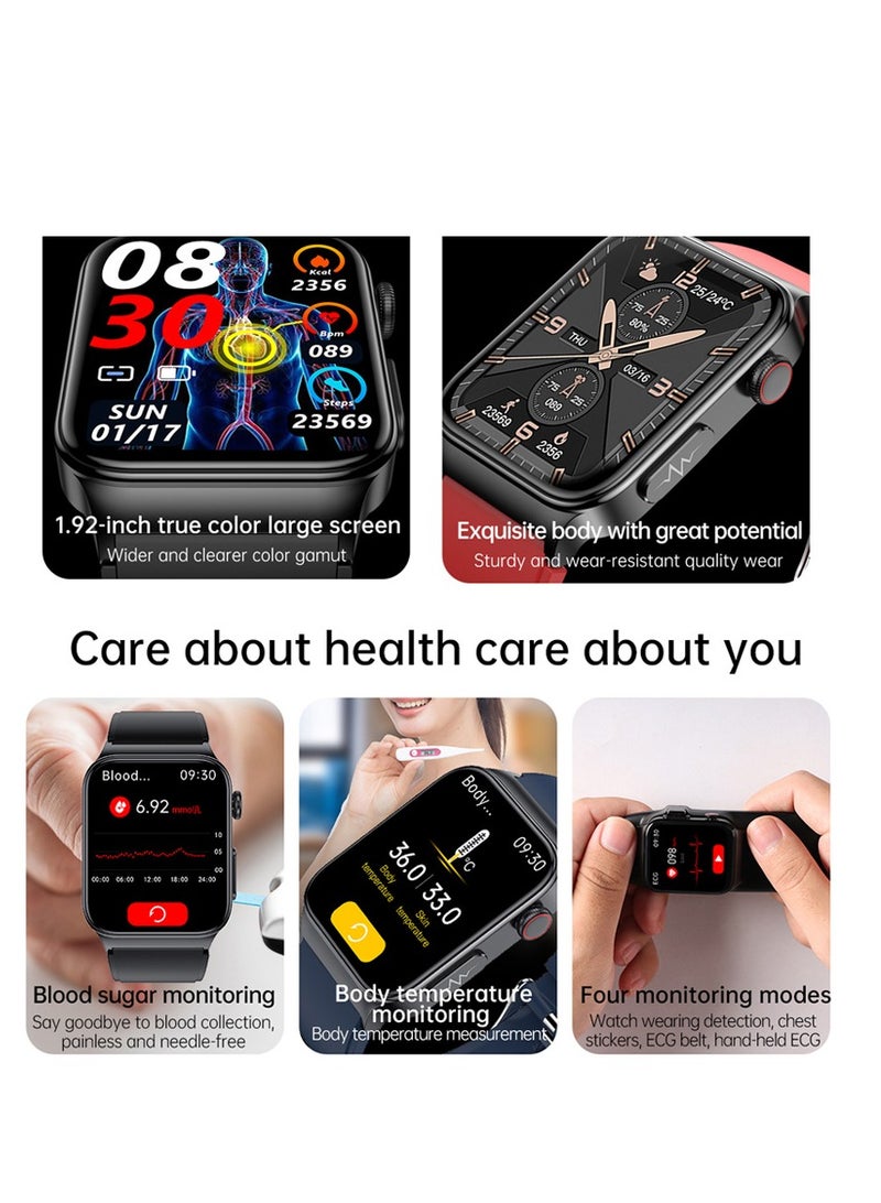 AROAQ Smart Watch, Fitness Tracker With Heart Rate Monitor, Red Silicon Multifunctional Smart Watch, Waterproof Activity Tracker For Android And Ios Phones - Image 3