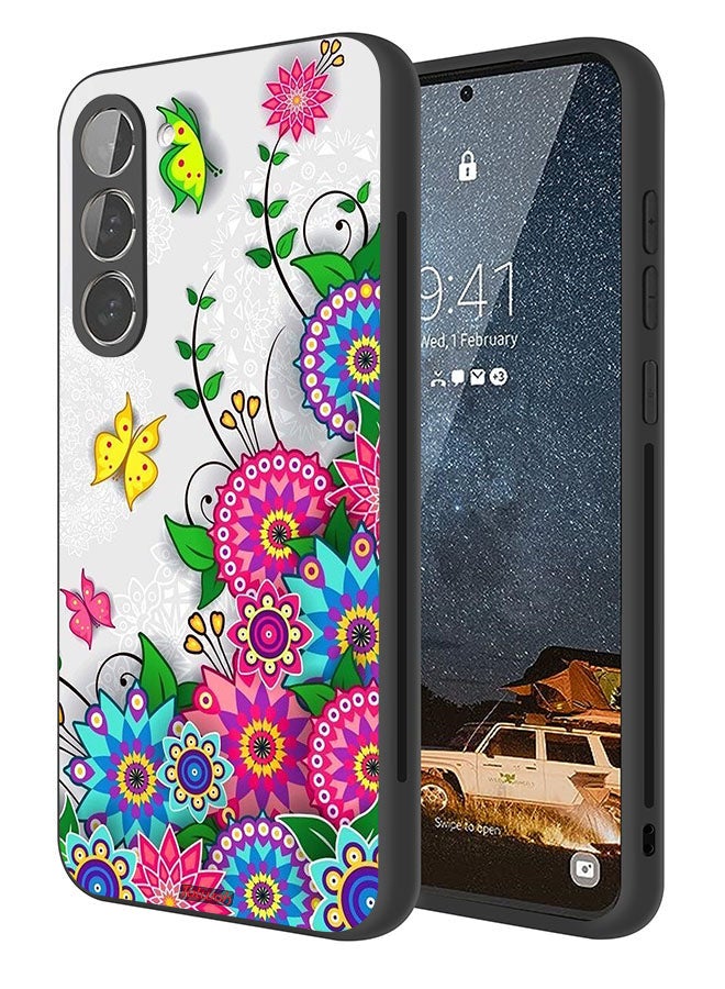 Tolwak Samsung Galaxy S23 5G Protective Case Cover Mandala Flowers - Image 1