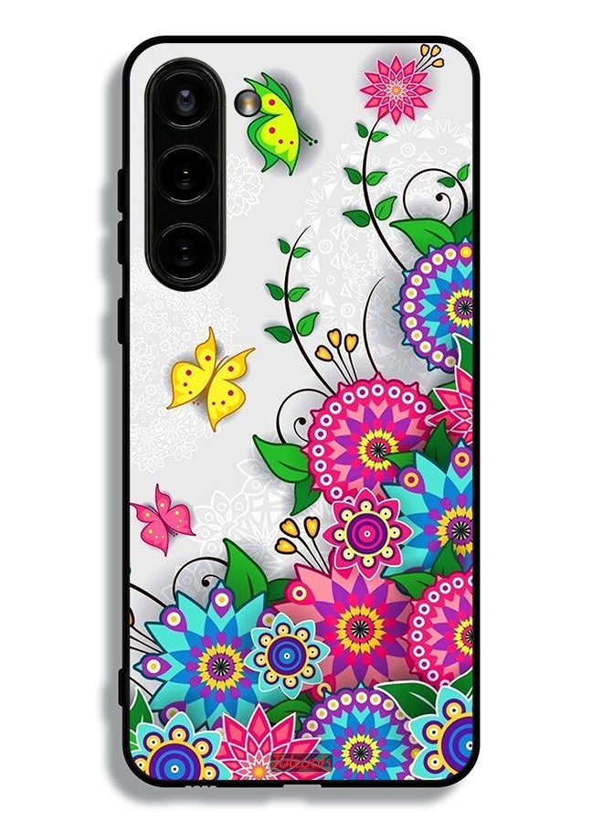 Tolwak Samsung Galaxy S23 5G Protective Case Cover Mandala Flowers - Image 3