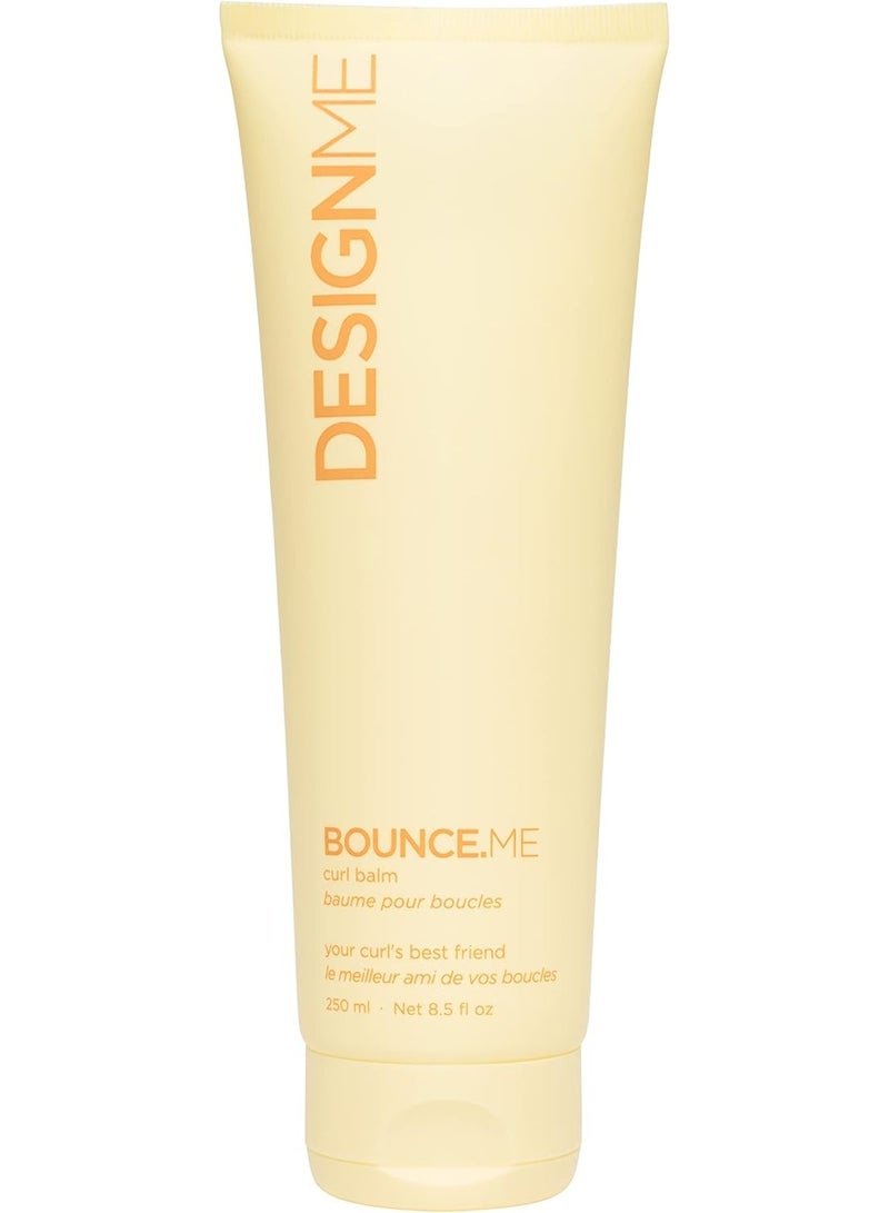 كريم تجعيد الشعر DESIGNME BOUNCE.ME | معزز تجعيد الشعر بزيت الأركان | بلسم تجعيد الشعر خالي من الكبريتات، 8.5 أونصة سائلة