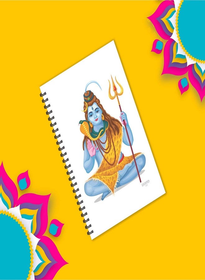 ESCAPER Lord Shiva Notebook | Ruled A5 Size 5.5 x 8.5 inch Notebook | Shiv Notebook | Devotional Notebook | God Notebook | Diary for Office | Diary for Gift - Image 4