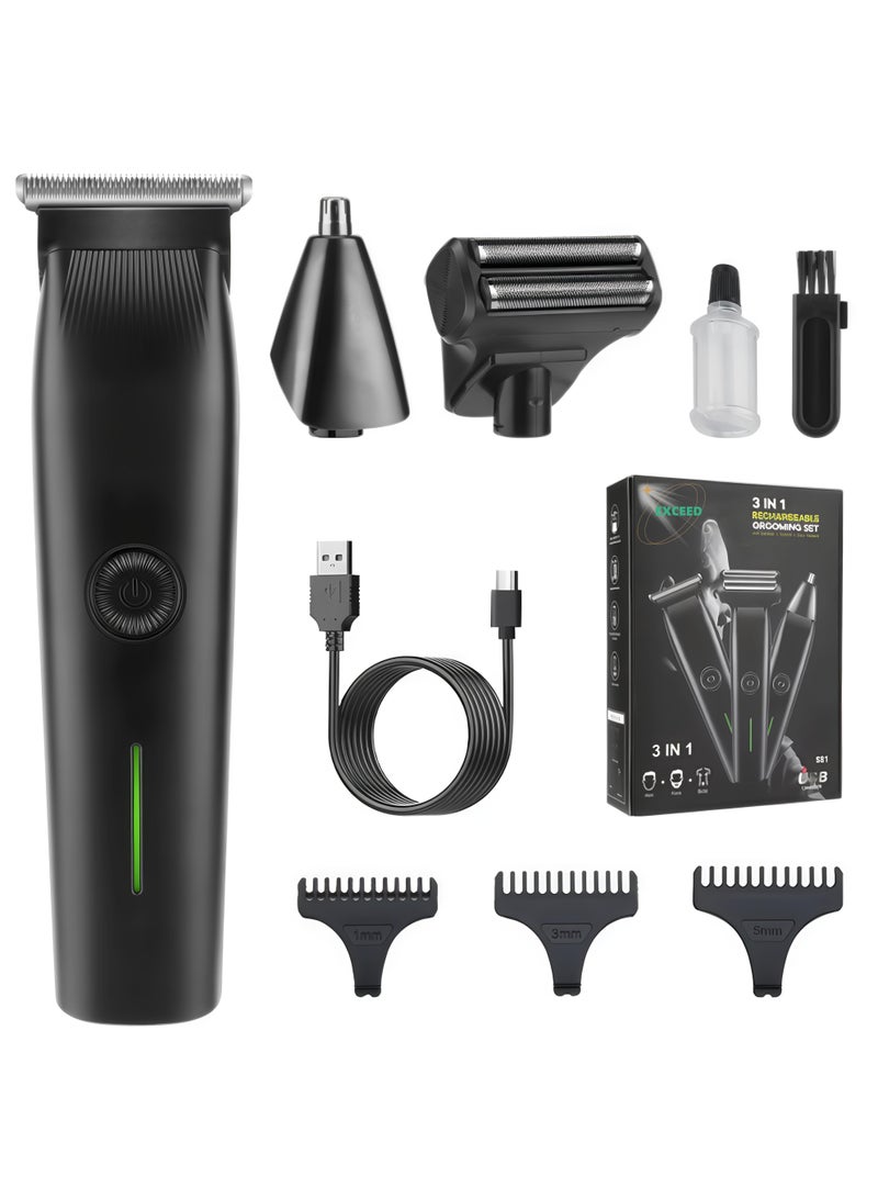 Exceed Bodygroom,Showerproof Groin & Body Trimmer,Hypoallergenic Blades,Electric Trimmer,echargeable Waterproof Wet,Hair/ Bread/ Nose/ Ear/ Body Trimmer,Maintenance-Free Blades,Electric Hair Clipper - Image 1