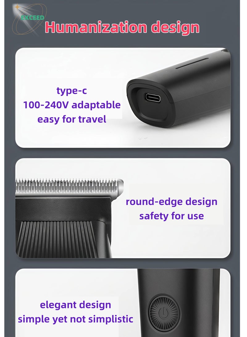 Exceed Bodygroom,Showerproof Groin & Body Trimmer,Hypoallergenic Blades,Electric Trimmer,echargeable Waterproof Wet,Hair/ Bread/ Nose/ Ear/ Body Trimmer,Maintenance-Free Blades,Electric Hair Clipper - Image 3