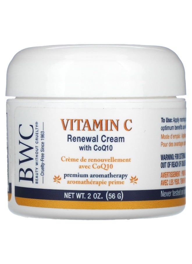 Beauty Without Cruelty Beauty Without Cruelty, Vitamin C Renewal Cream With CoQ10, 2 oz (56 g)  - Image 1