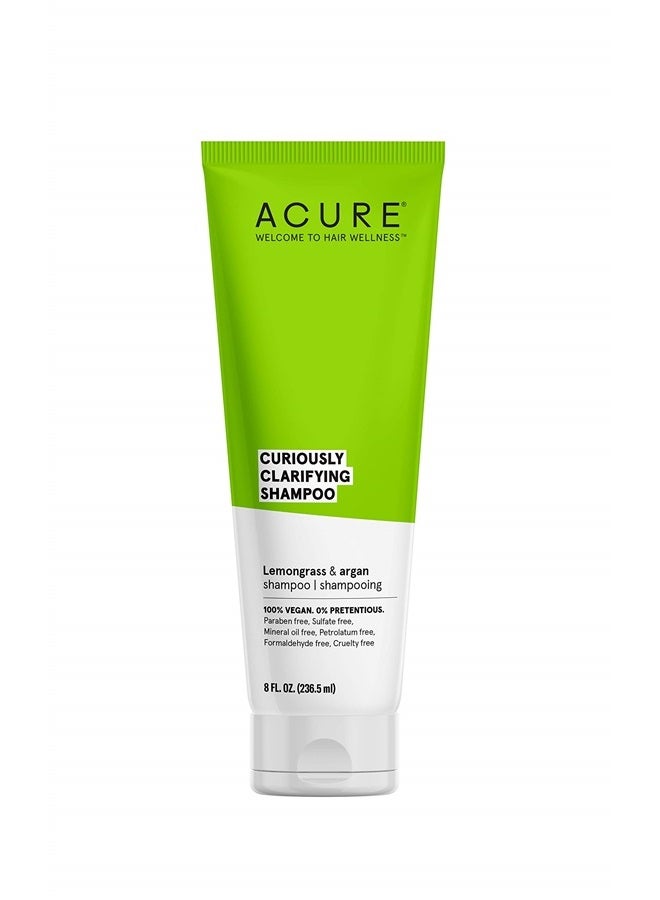 Acure شامبو توضيحي فضولي، عشب الليمون وزيت الأركان، 8 أونصة سائلة قد يختلف التعبئة - Image 2