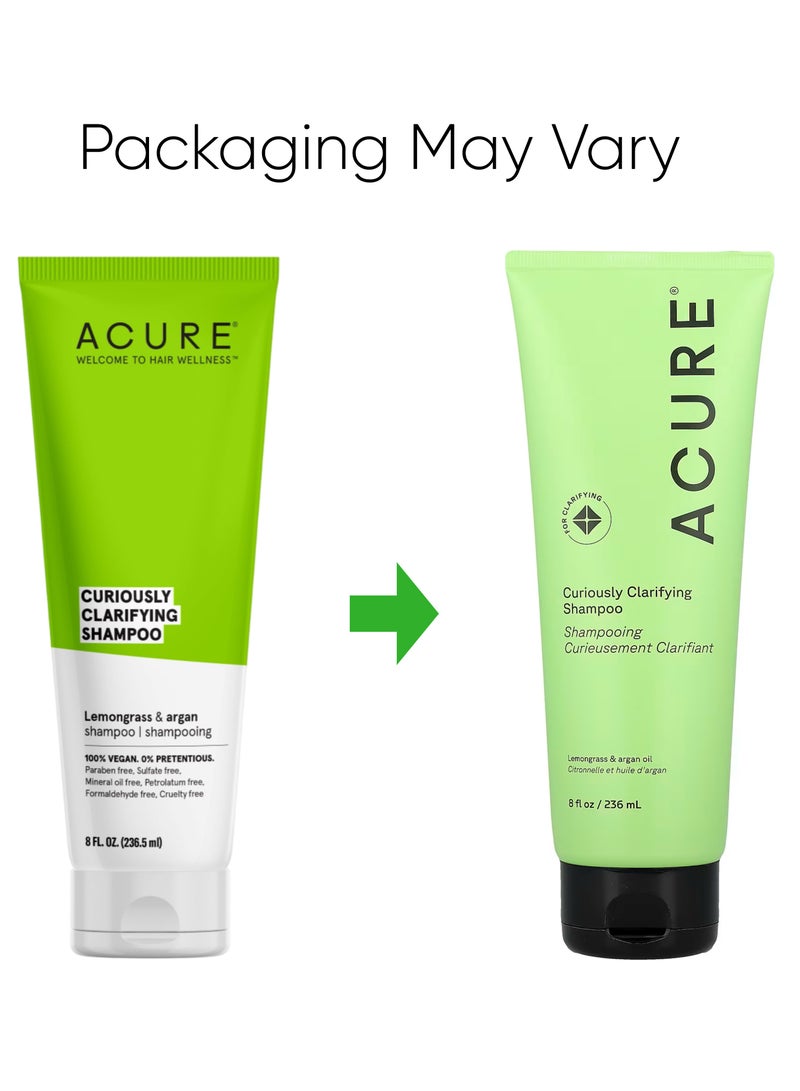 Acure شامبو توضيحي فضولي، عشب الليمون وزيت الأركان، 8 أونصة سائلة قد يختلف التعبئة - Image 3