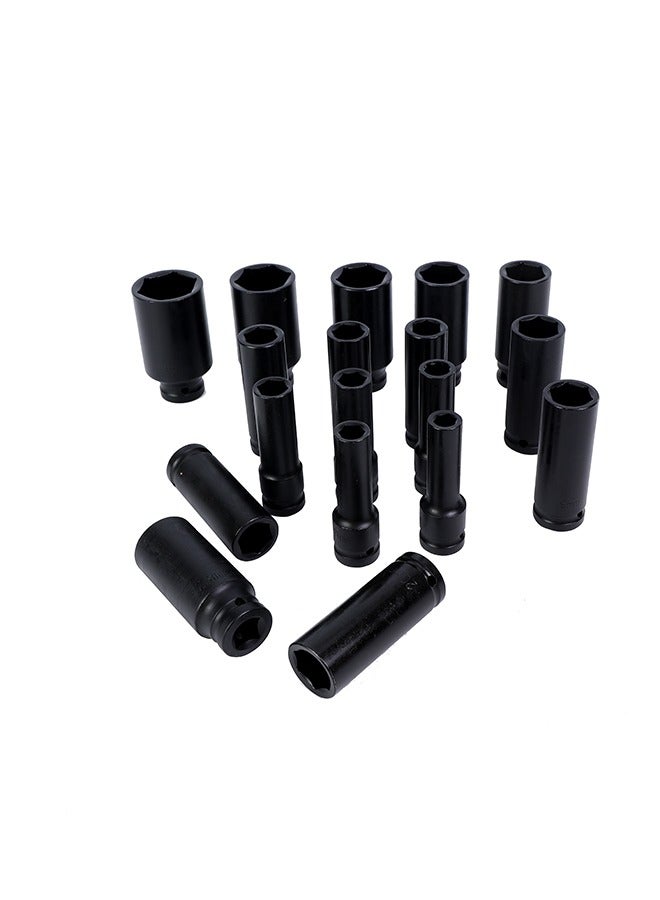 LAWAZIM Drive Socket Set -18 Pieces 1/2inch Drive- Heavy-Duty CR-MO Steel with Carrying Case - Professional Socket Wrench Kit for Automotive Repair Mechanical Work Engine Maintenance and DIY Projects - Image 5