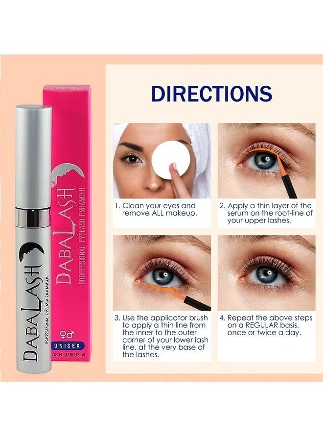 Dabalash - Professional Eyelash Enhancer For Women and Men, Promote New Eyelash Growth and Strengths Existing Hairs For Impressive Looking Eyes In Weeks, Easy To Apply and Safe For Use Around The Eyes - Image 1