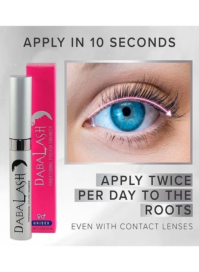 Dabalash - Professional Eyelash Enhancer For Women and Men, Promote New Eyelash Growth and Strengths Existing Hairs For Impressive Looking Eyes In Weeks, Easy To Apply and Safe For Use Around The Eyes - Image 1