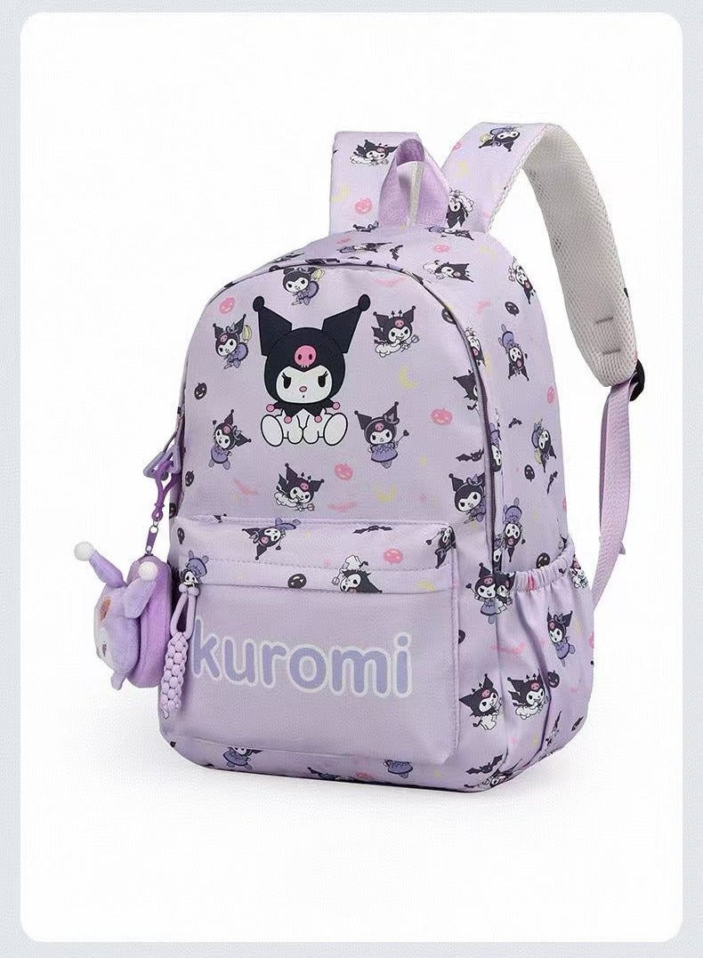 kuromi جديد المحمولة حقيبة مدرسية كبيرة الحجم للأطفال / المراهقين - Image 3
