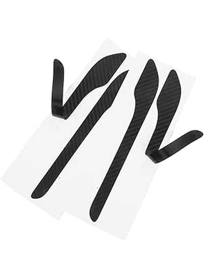 Carbon Fiber TPU Door Handle Protector Stickers 4Pcs for Model Y Anti Scratch - Image 1