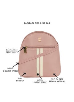 Baggit Baggit Women Pink Backpack Xl Size | Ladies Stylish Casual Bag  - Image 2
