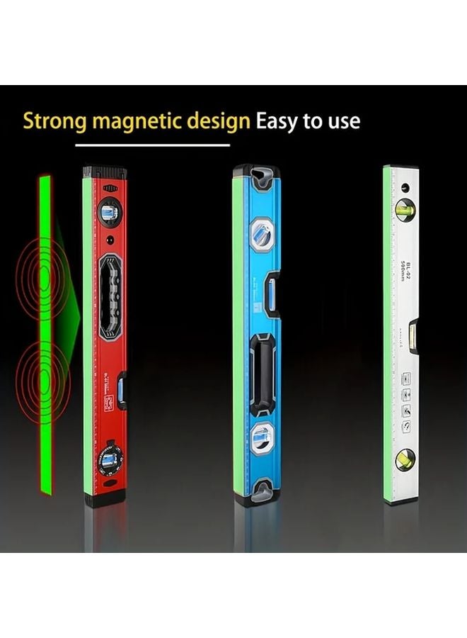 Mini Strong Magnet 230mm Aluminum Alloy High Precision Bubble Level Anti Drop - Image 4