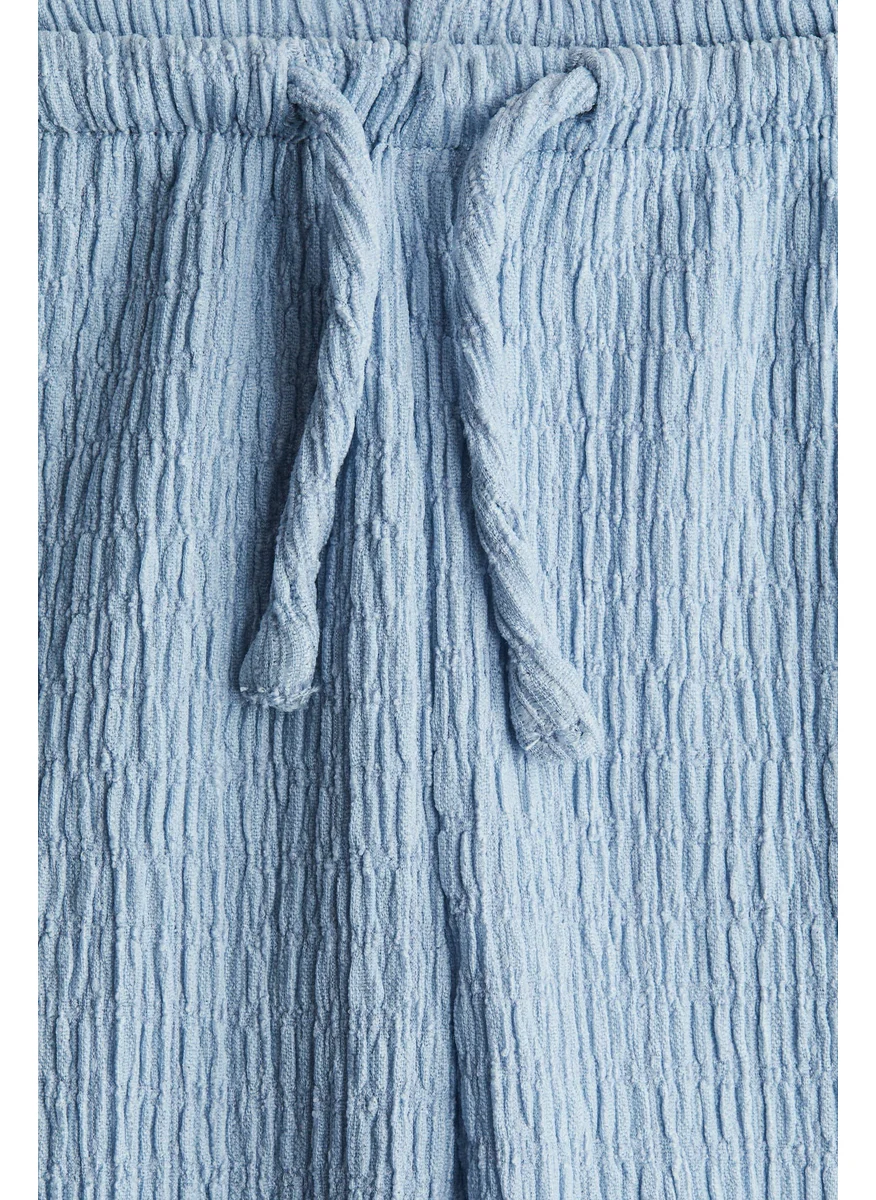 H&M Textured Jersey Trousers