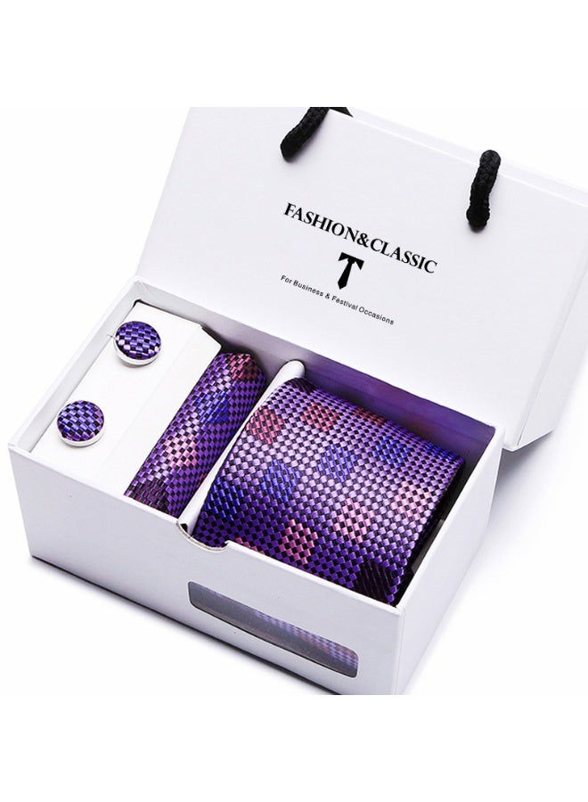 Shougu Men's Business Dress 8cm Tie Gift Box 