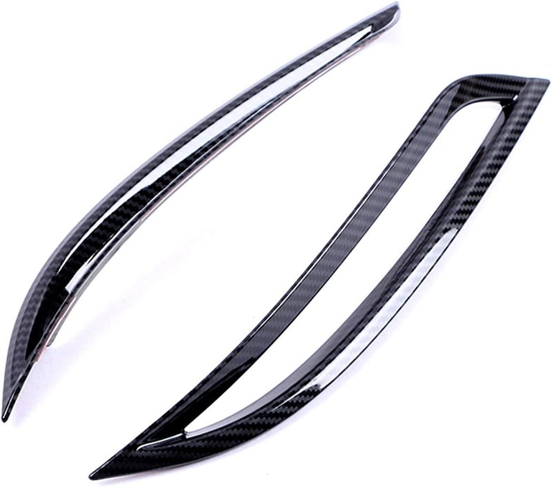 QASULER Carbon Fiber Fog Light Trim for Tesla Model 3 - Image 1