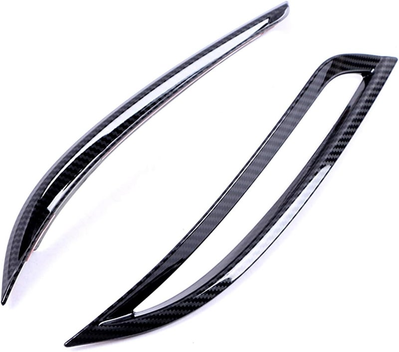 QASULER Carbon Fiber Fog Light Trim for Tesla Model 3 - Image 3