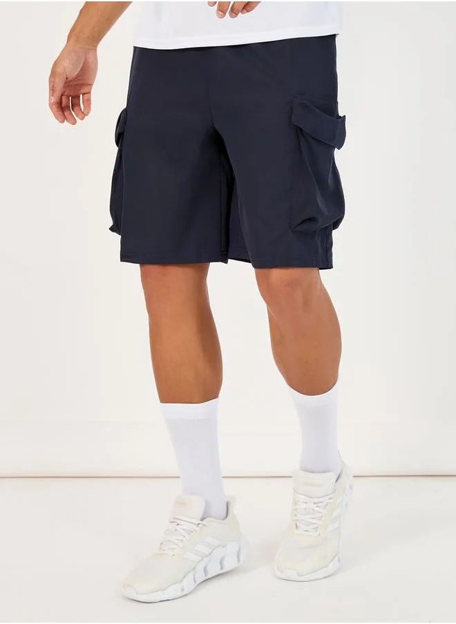 ستايلي 7inches Quick Dry Woven Cargo Shorts with Drawstring