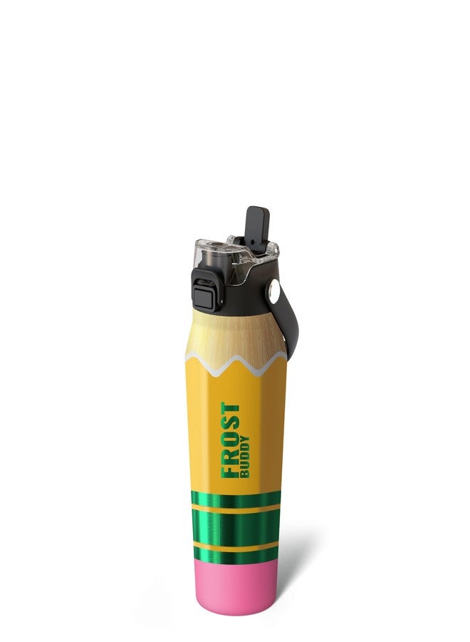 Frost Buddy 16oz Insulated Water Bottle with Straw & Chug Lid | Leak-Proof Stainless Steel | 24-Hours Cold | Sweat-Proof, Cup Holder Friendly | Ideal for Gym, Travel, Sports & Everyday Hydration - Image 1