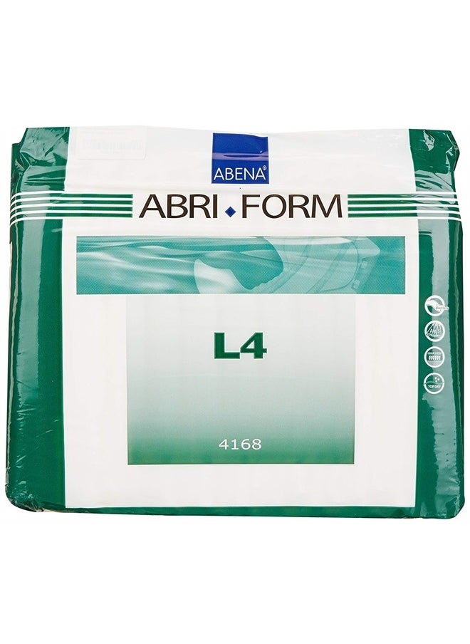Abena Abri-Form Comfort Plastic-Backed Briefs, Level 4, (Medium To Large Sizes) Large, 12 Count  - Image 1